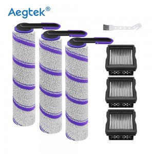S30 Pro Accessories Replacement Parts Inclue 3 HEPA Filters & 3 Brush Rollers for NARWAL S30 Pro Wet Dry Vacuum Cleaner