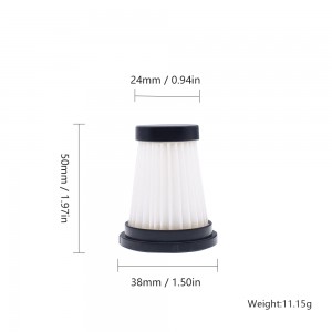 HEPA Filter for Moosoo K12 K12 Pro K13 Handheld Cordless Vacuum Cleaner Replacement Parts Accessories