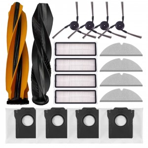 Main Brush Filter Side Brush Mopping Pad Dust Bag for Dreame D20 Pro Plus Robot Vacuum Replacement Accessories