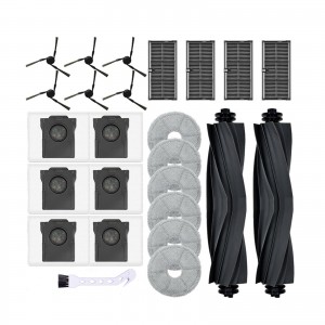 Main Brush HEPA Filter Side Brush Mopping Pad Dust Bag for MOVA E40 Ultra Robot Vacuum Replacement Accessories